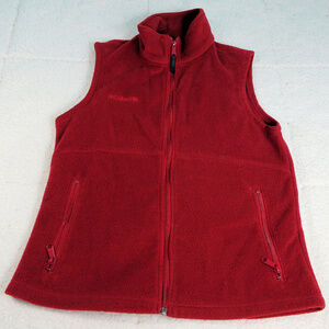 Columbia Burgundy Women's Vest Medium